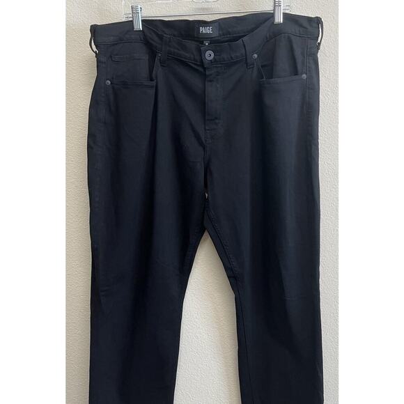 Paige Jeans Men's Size 38x30 Black Federal Denim Stretch Straight Leg - Picture 12 of 12